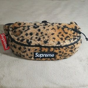 supreme leopard waist bag